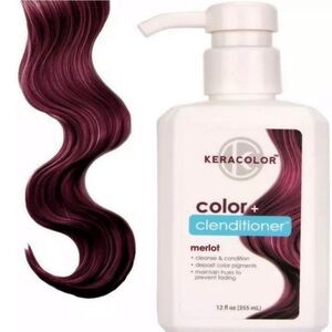 NEW Keracolor Clenditioner Hair Dye Semi Permanent Merlot Color Conditioner 12oz